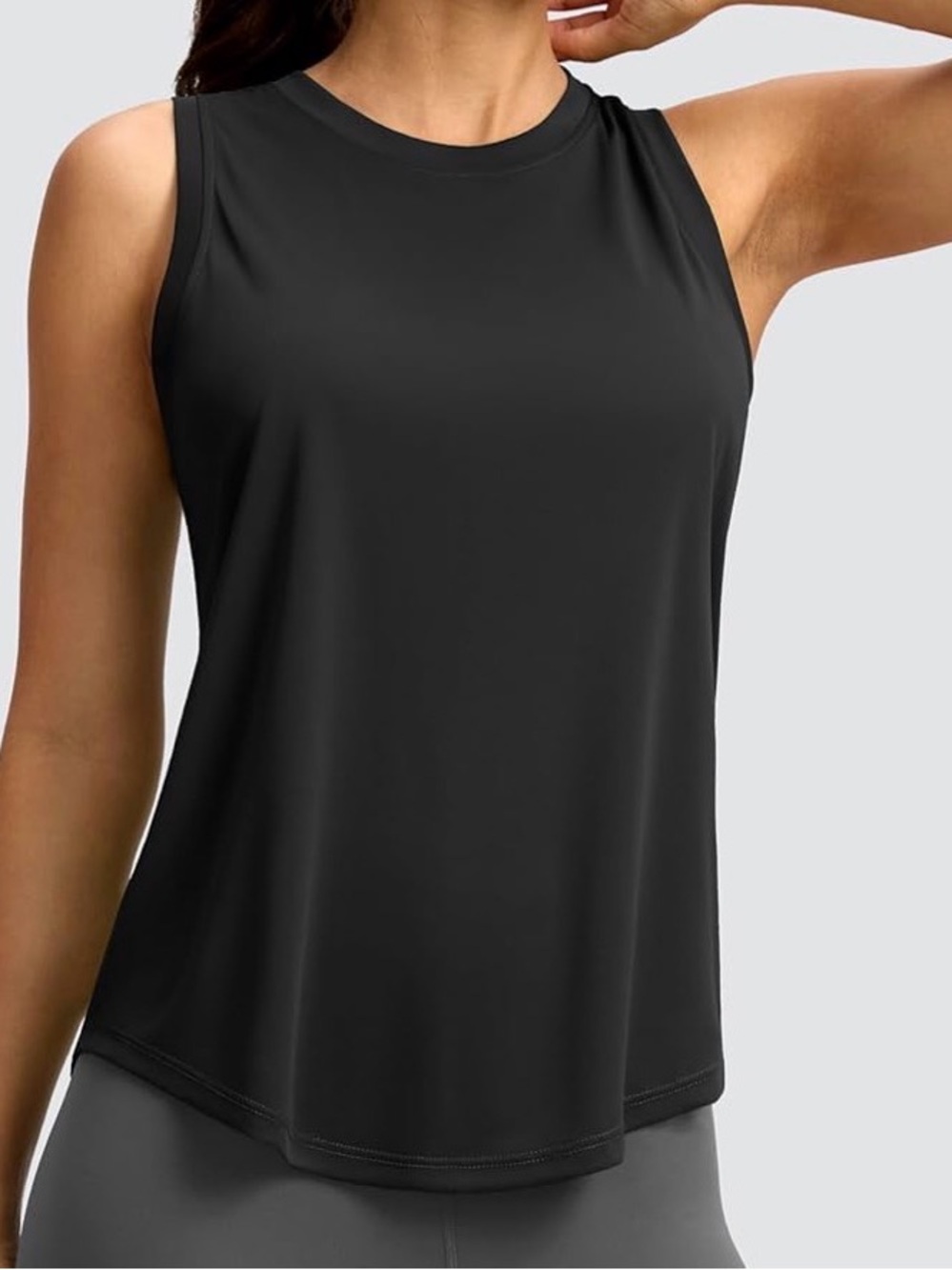 Women's Black Sleeveless Active Tank Top New in Package Size Large